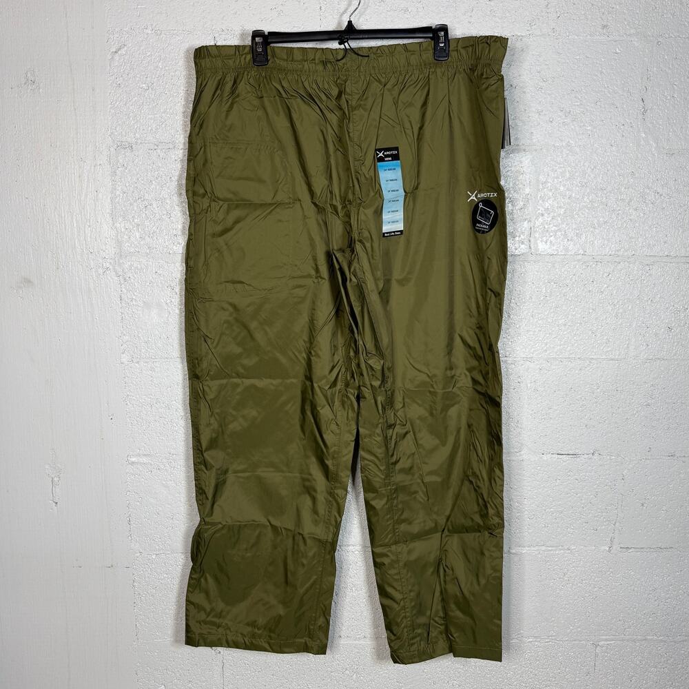 Arctix Men's Waterproof Storm Rain Pant, Olive  3X 34Length